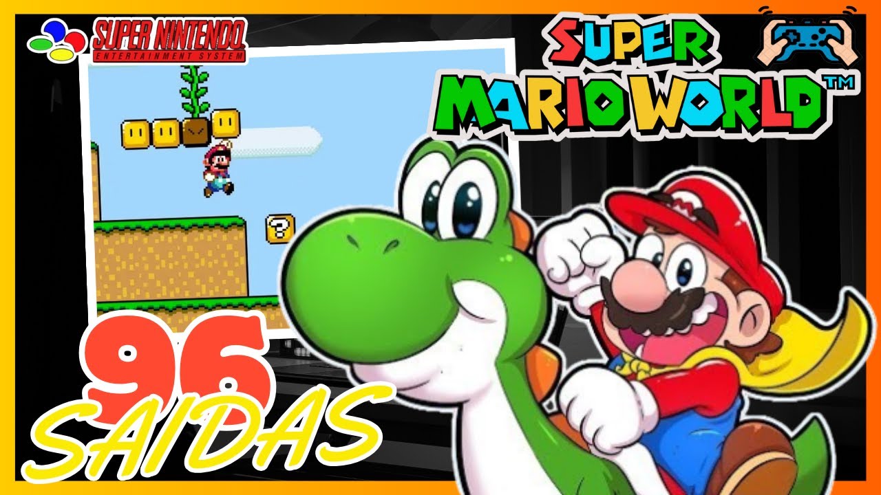 Super Mario World 100% TODAS as FASES e SAIDAS 