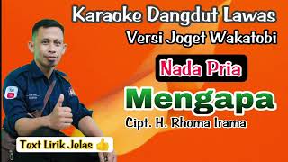 Karaoke Mengapa - Ida Royani Nada Pria - Lagu Dangdut Cipt H Rhoma Irama HD