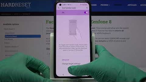 How to Enable One-Handed Mode in ASUS Zenfone 8 – Change Display Size