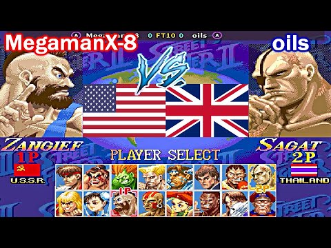 Super Street Fighter II X: Grand Master Challenge - MegamanX-8 vs oils FT10