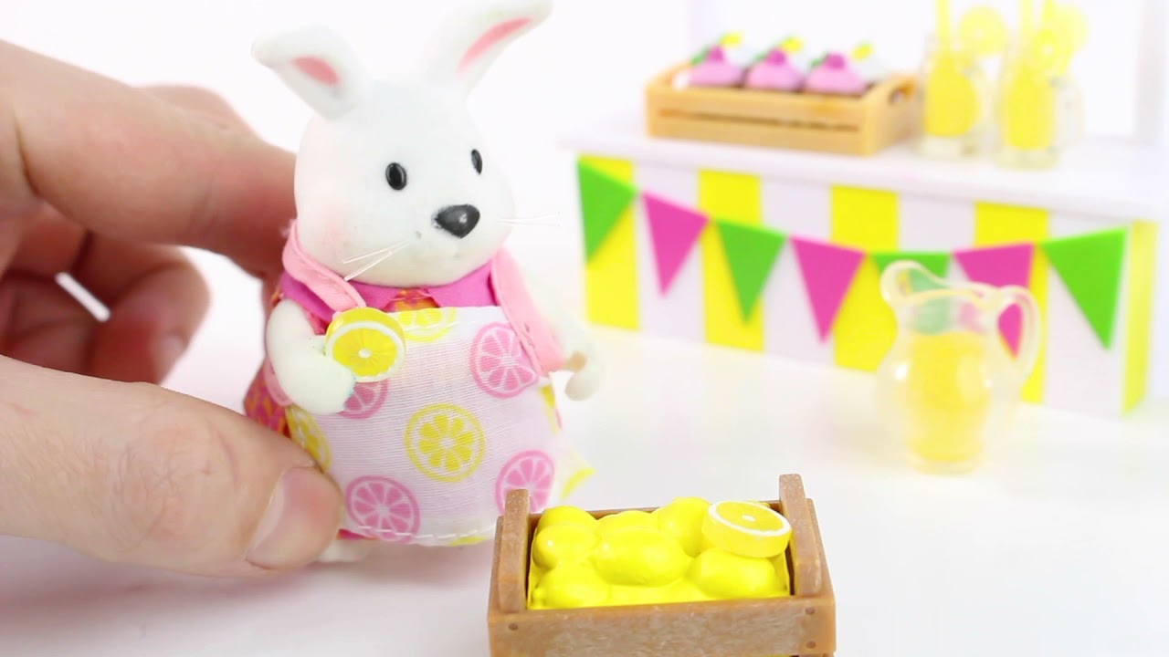 Lemonade Stand Set | Playset with Toy Food | Li'l Woodzeez