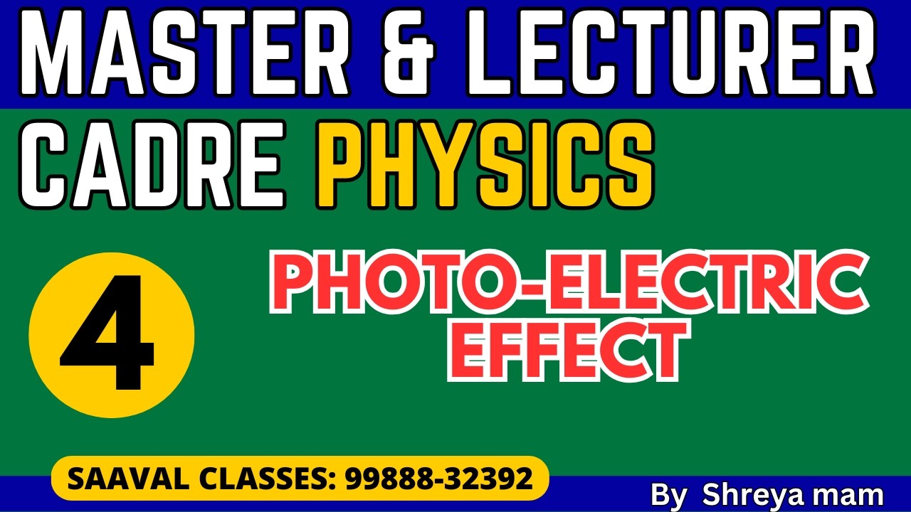 Physics DAY-4 Master Cadre/ Lecturer Cadre Demo | SAAVAL CLASSES | M: 99888-32392