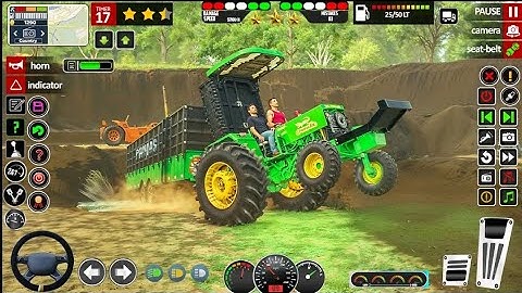 Modern tractor farming simulator 3D Gameplay ! Android tractor simulator 2025 game