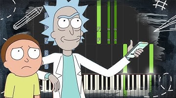 Rick and Morty Theme - Piano Tutorial
