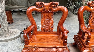 Báo giá bộ quốc đào cột 12 hàng thửa vip gỗ hương đá | Đồ Gỗ Đẹp Miền Bắc