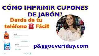 ☎️Cómo imprimir cupones para jabón? DESDE TU TELÉFONO ☎️