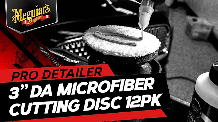 Meguiar's 3" DA Microfiber Cutting Disc – Microfiber Pad for Paint Correction – DMC3B, Pack of 12