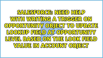 Need help with writing a trigger on Opportunity object to update Lookup field at opportunity...