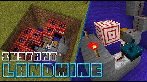 Sculk Sensor Instant Landmine for Minecraft 1.17 / 20w49a
