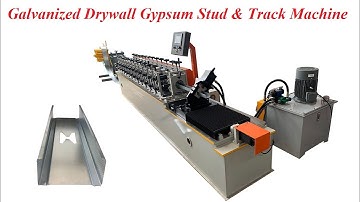 Galvanized Drywall Gypsum Metal Stud And Tracks Roll Forming Machine