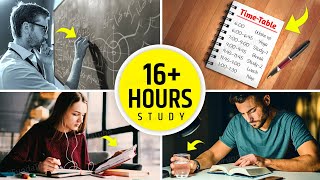 16HOUR STUDY ROUTINE: How to Study for Long Hours Without Burnout | Motivational Video (Students)