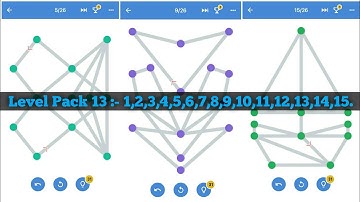 Level Pack 13 : 1_2_3_4_5_6_7_8_9_10_11_12_13_14_15...One Line Gameplay