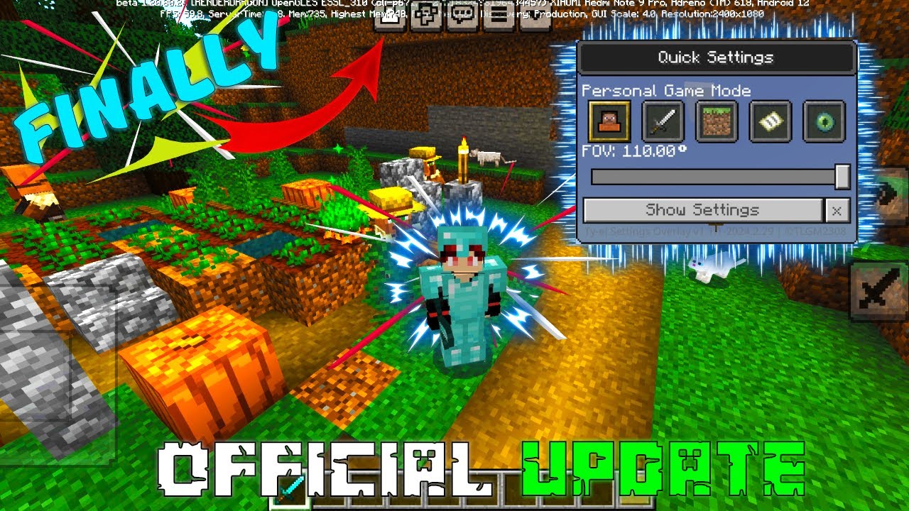 FINALLY!! MOJANG LAUNCHED F5 BUTTON FOR MINECRAFT POCKET EDITION - YouTube