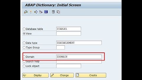 How to create Domain in SAP ABAP