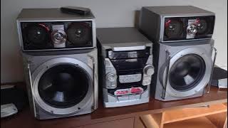 System Som Sharp Cd-C7000  Bass music subwoofer 25 cm 7000 w pmpo