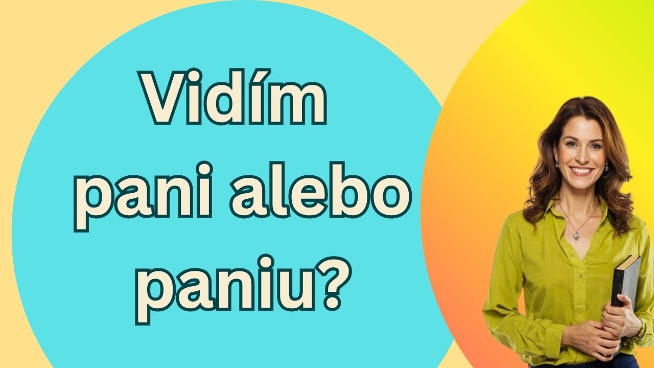PANI alebo PANIU? Kedy sa slovo skloňuje a kedy nie | Jednoduché vysvetlenie