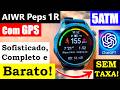 TELA AMOLED, GPS INTEGRADO, 5ATM, ChatGPT, CONEXÃO STRAVA E SEM TAXA! REVIEW SMARTWATCH AIWR PEPS 1R