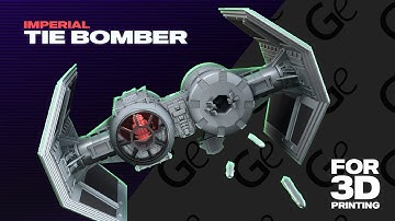 TIE Bomber 3D Printing Model | Make Game Real