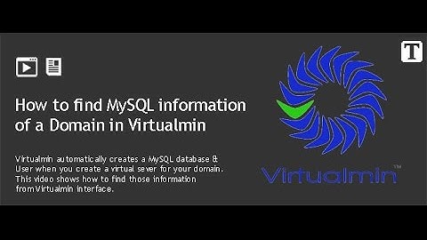Finding MySQL database info on Virtualmin