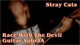 Rockabilly Guitar Lesson - Stray Cats - Race With The Devil - Guitar Solo 1A