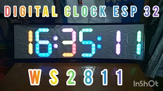 digital clock esp32. ws2811. free firmware. (Low Budget)😁