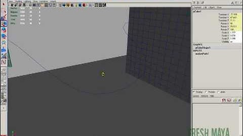 Maya Video Tutorial:  Motion Path (Part 1)