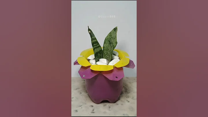 CREATIVE BOTTLE ART 2 | waste material craft ideas | Plastic Bottle Craft ideas  💡 #shorts