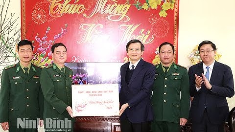 Các đồng chí Thường trực Tỉnh uỷ thăm, động viên, chúc Tết các đơn vị nhân dịp Tết Nguyên đán Ất Tỵ