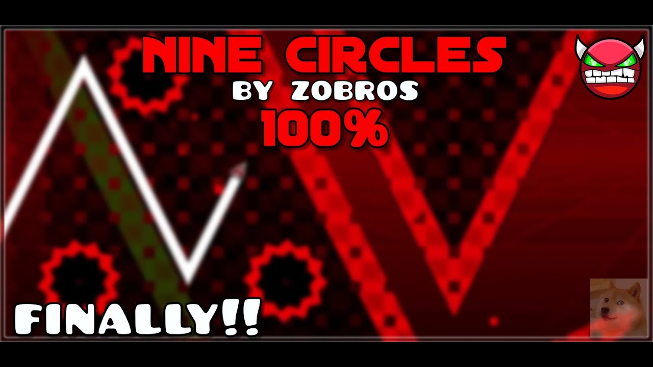 Nine Circles | First Hard Demon | Geometry Dash 2.1 - YouTube