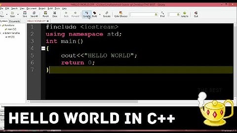 C++ Hello World Program | c++ | Geany | the dark century