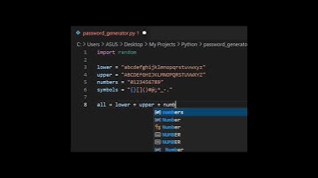 Python automatic password generator video for WhatsApp and Tiktok   #python #code #programmer