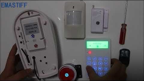 G3G Touch Security GSM ALARM SYSTEM support menu operation