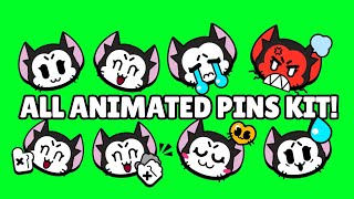 Kit Pins (Animated) | Green Screen | Brawl Stars