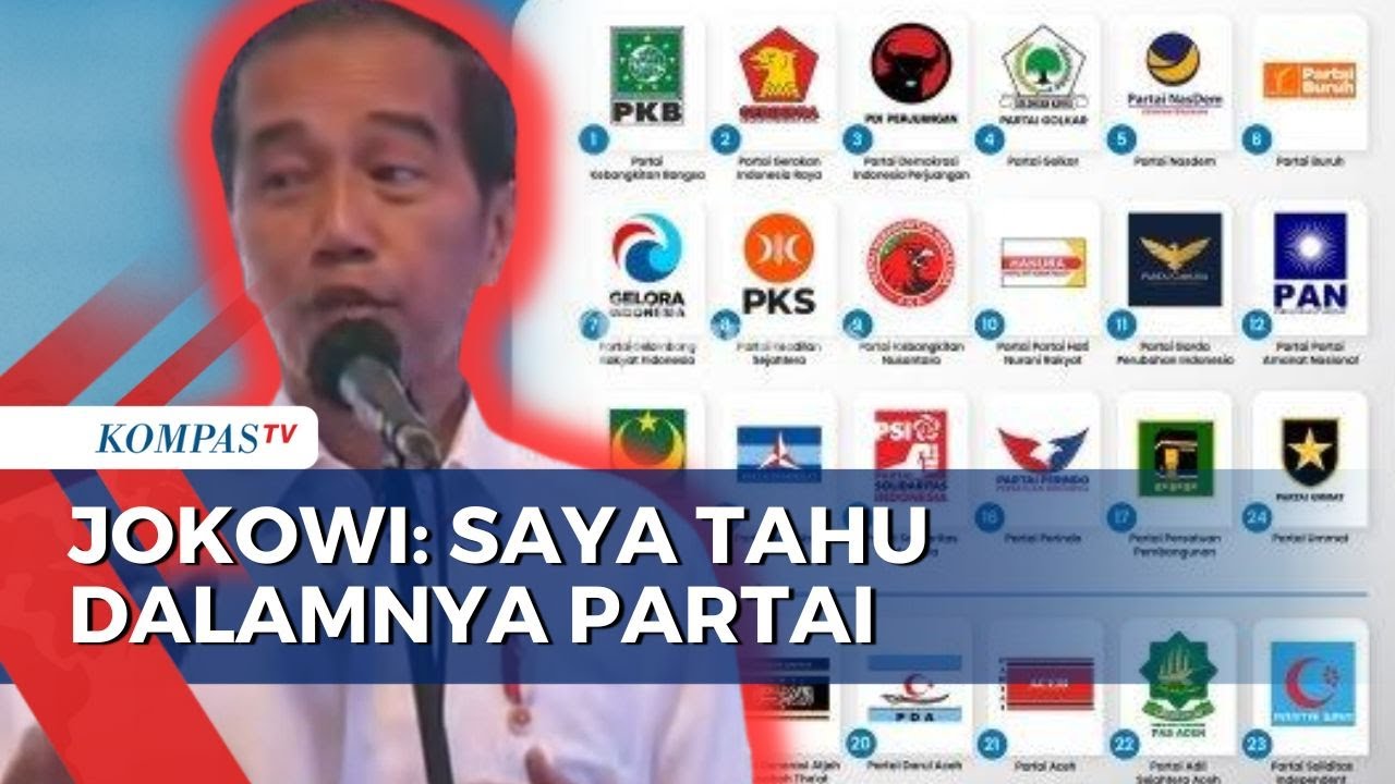 Presiden Jokowi Ungkap Punya Data dan Tahu Langkah Parpol: Saya Tahu Dalamnya Partai Seperti Apa
