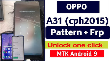 Oppo A31 model CPH2015 Hard Reset || Oppo A31 Pattern Password unlock one click umt