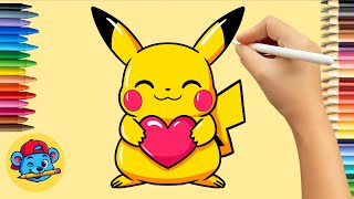 Como Desenhar O Pikachu Kawaii Tutorial Fácil Po A Po