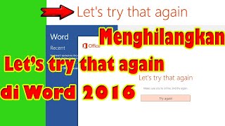 remove let's try that again office 2016