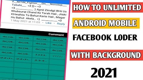 HOW TO UNLIMITED ANDROID MOBILE BACKGROUND LODER || FACEBOOK POST || FB/PE LODER KESE LAGAYE HINDI