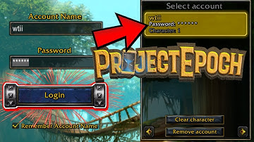 LOG IN FAST & EASY to PROJECT EPOCH with THIS!