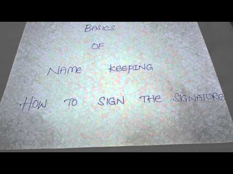 Numerology - How to keep name and How to sign the Signature (Telugu)