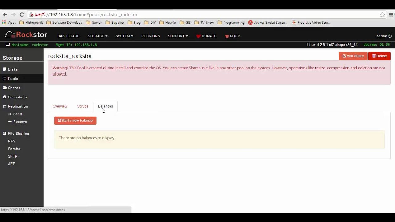 Rockstor Server 3 8 10 Overview