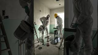 Stunning Metallic Epoxy Bathroom Floor Transformation Luxury 4K Interior Design#timelapse #bathroom