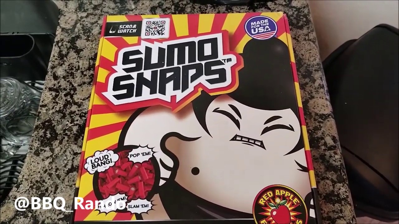 Sumo Adult Snaps Red Apple Fireworks YouTube