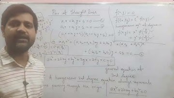 Demo Class(SSC)||Geometry(2D)||Pair of Straight Lines