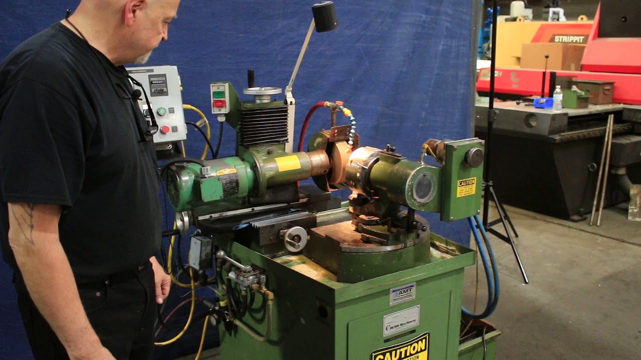 RUSH MODEL 252S DRILL GRINDER WITH AUTOMATIC INFEED YouTube