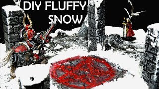 Midwinter Ritual - How To Build a Simple Snow Diorama for D&D or Warhammer (Fluffy Snow)