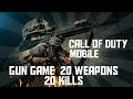 Call of Duty Mobile [20 weapons,20 kills]