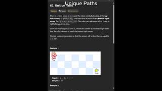 🚀 LeetCode #62 (62/100) Unique Paths | Python DP Solution #shorts