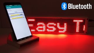 Easy Way to Make Bluetooth Control Scrolling Text Display | 64*16 LED Matrix