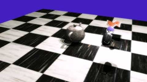 Multiple light sources, shadow mapping, dynamic reflection mapping and bloom